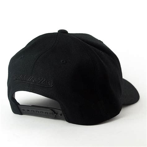 Mitchell And Ness Dad Cap Solid Colour Blank Mandn Black Black Clothes