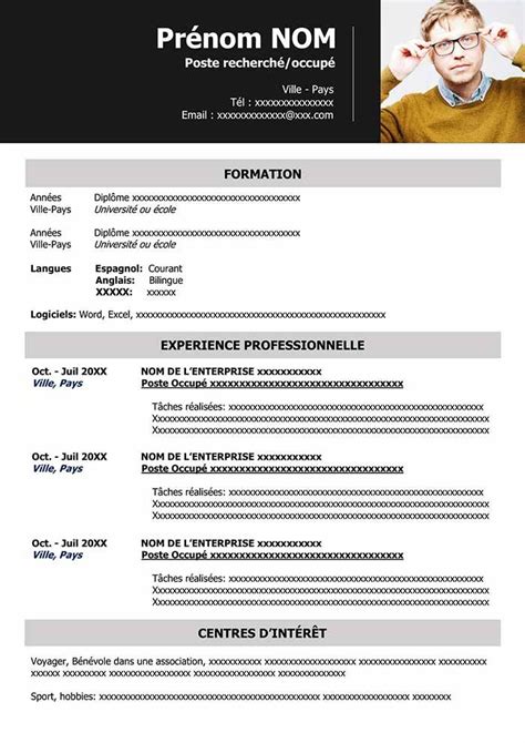 Ce cv vierge gratuit te fera gagner un temps précieux, que tu pourras alors dédier à ta recherche d'emploi. Cv Gratuit A Remplir Word - Idalias Salon