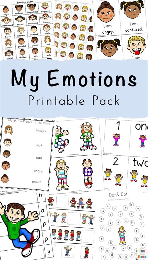 Emotions Worksheet Preschool Printable