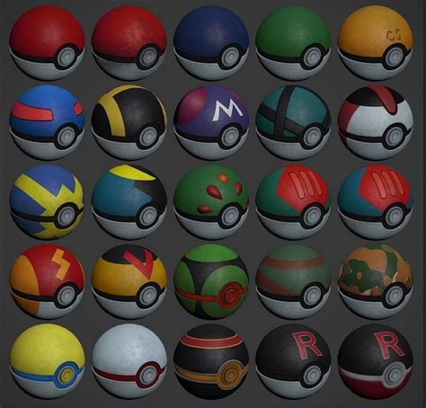 Pokeballs 3d Asset Cgtrader