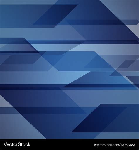 Abstract blue background with geometric shapes Vector Image