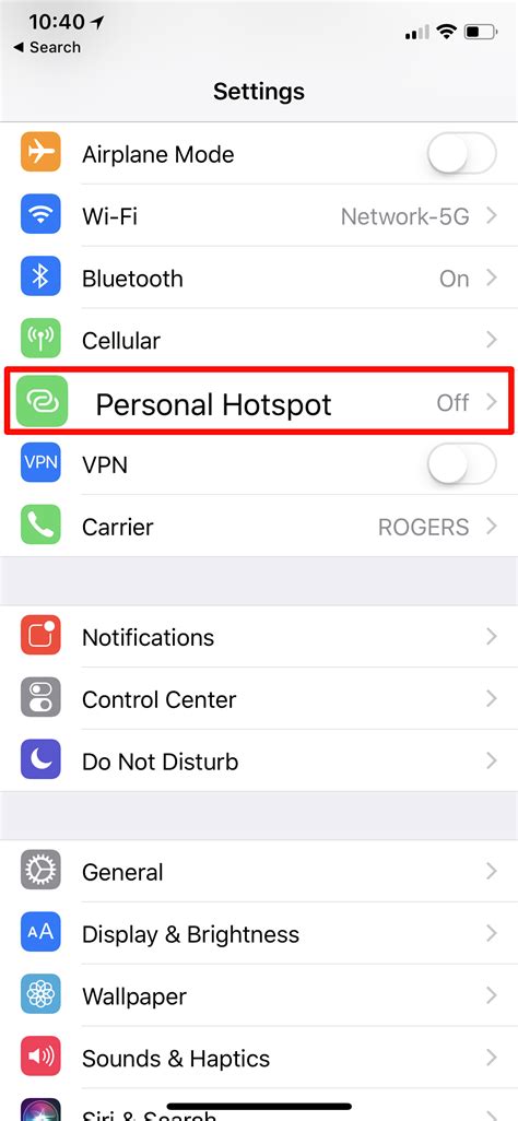 How To Setup Personal Hotspot On The Iphone X