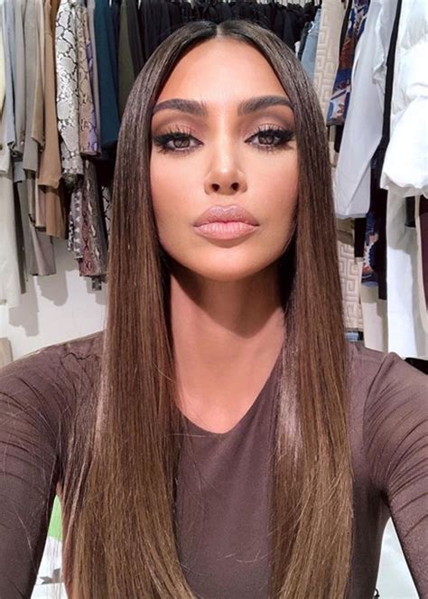Kim kardashian is known for many things. Hair lamination just became a thing in 2020 | Kim ...