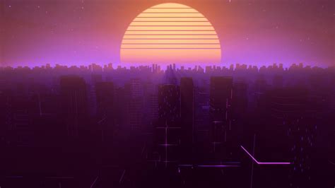 Neon Sunset Wallpaper 4k