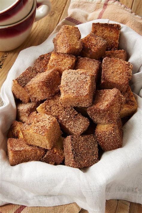 Next we are going to cream the butter until it is light and fluffy in a large mixing. Cinnamon Sugar Pound Cake Bites | Recipe | Cake bites ...