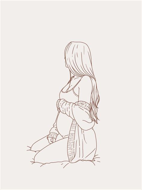 linework of a pregnant woman love drawings line art drawings drawing sketches pregnancy