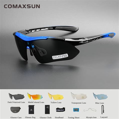 Comaxsun Professional Polarized Cycling Glasses Bike Goggles Outdoor Sports Bicycle Sunglasses