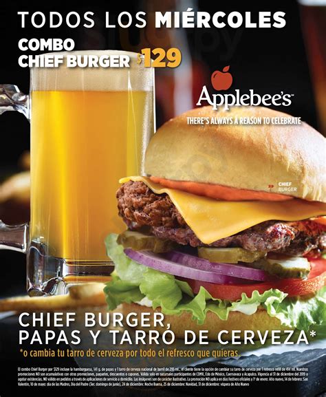 Applebee's menù, Ciudad de México - Main Menu | Sluurpy
