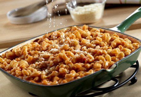 In addition to the powdered cheese, you'll need four pantry staples to make a pot of mac and cheese that feeds six to eight people. Tomato Mac and Cheese | Recipe | Mmm | Campbells cheddar ...