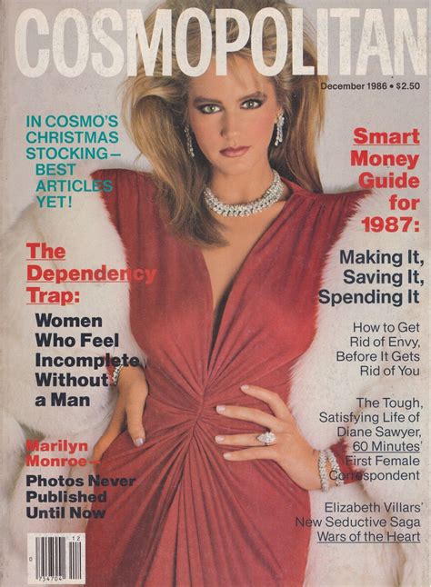 1986 Cosmopolitan Vintage Magazine December 35th Birthday Marilyn