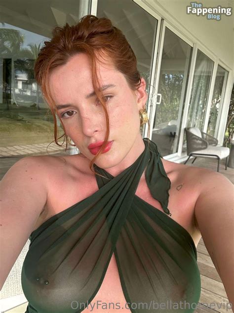 Bella Thorne Flashes Her Nude Breasts In A Sheer Green Dress 6 Onlyfans Photos Thefappening