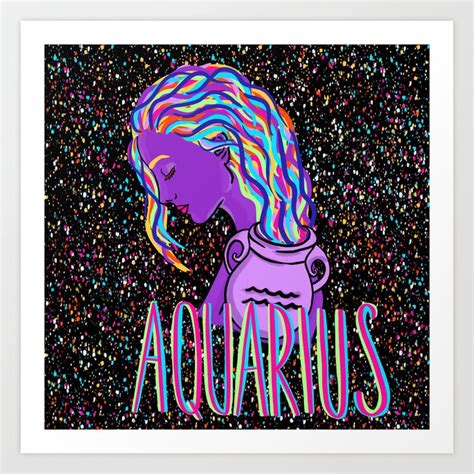 Aquarius Art Print By Brudandrade Society6