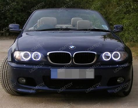 Xenon white headlight led angel eyes halo rings for bmw e36 e46 e39 3 5 series (fits: BMW LCI E46 3 Series 2D Xenon Headlight 240-SMD LED Angel Eyes Halo Rings Kit | eBay