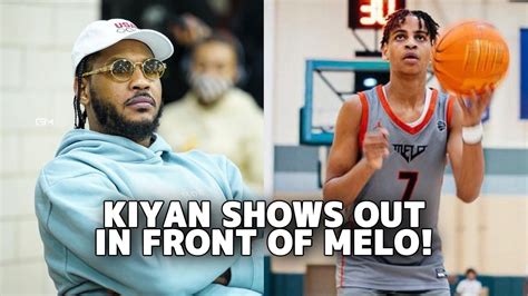 Kiyan Anthony Shows Out For Team Melo U With Carmelo Anthony