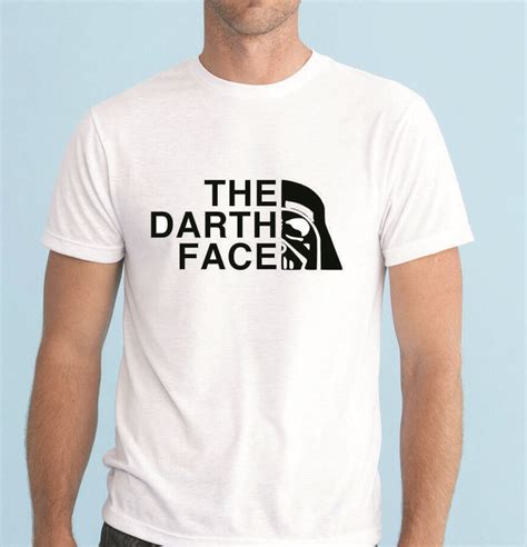 men tee shirt star wars inspired the darth face funny print t shirt tee top gildan basictee in