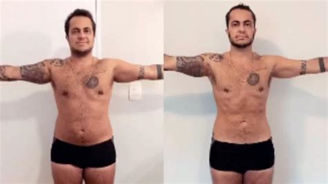 Foto de Thammy Miranda antes e depois de emagrecer quase kg deixa fãs de boca aberta