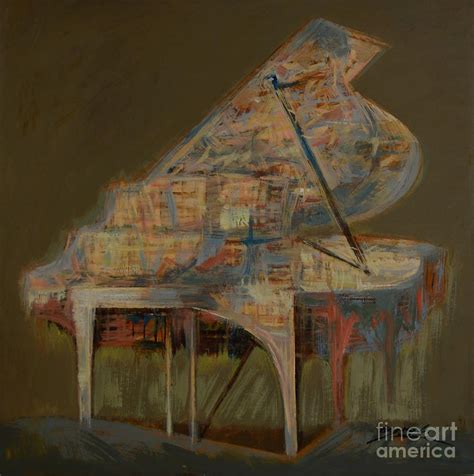Piano No30 Painting By Zheng Li Fine Art America