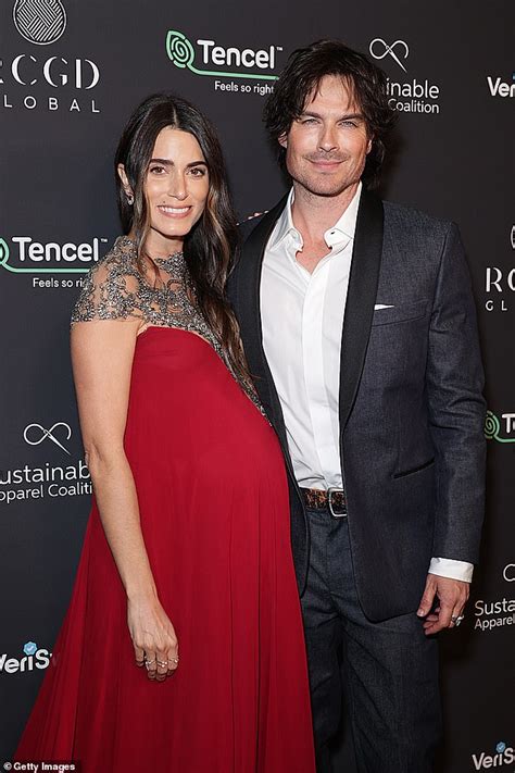 Nikki Reed Shows Off Baby Bump In A Red Gown At Rcgd Global S Pre
