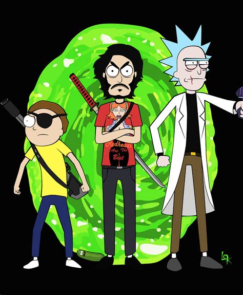 Evil Rick And Morty And Me By Lokhyanrr On Deviantart