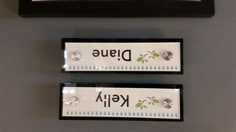 Office Door Name Signs Custom Nameplates With Standoffs