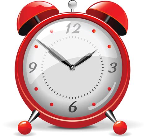 download red alarm clock png image for free