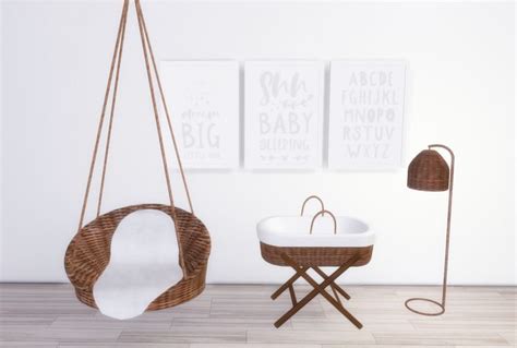 Wicker Baby Room The Sims 4 Sims Baby Sims 4 Bedroom Sims 4 Toddler