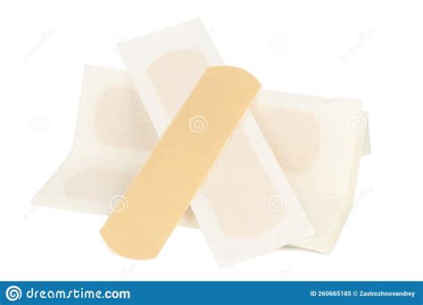 vendaje adhesivo sobre primeros auxilios de fondo blanco imagen de archivo imagen de papel