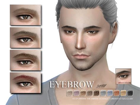 Male Eyebrows The Sims 4 P1 Sims4 Clove Share Asia Tổng Hợp Custom