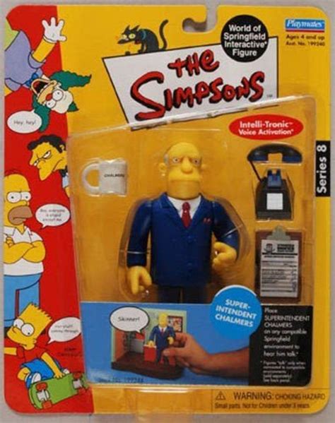 The Simpsons Series 8 Action Figure Superintendent Chalmer Etsy
