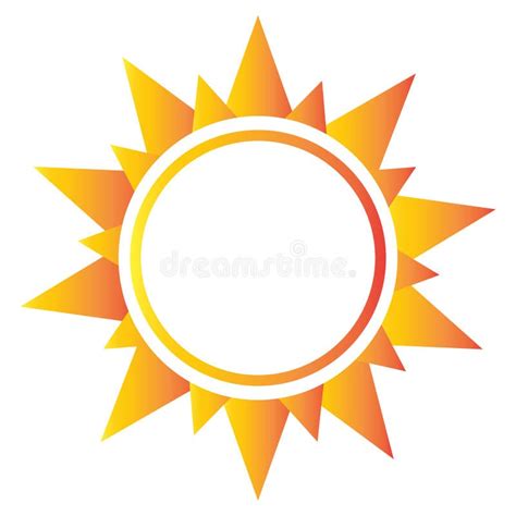 Abstract Sun Shape Stock Vector Illustration Of Solar 105358440
