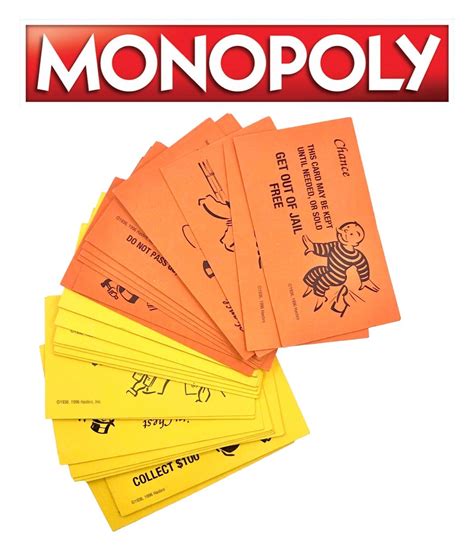 Monopoly Chance And Community Chest Cards Complete Sets Ebay