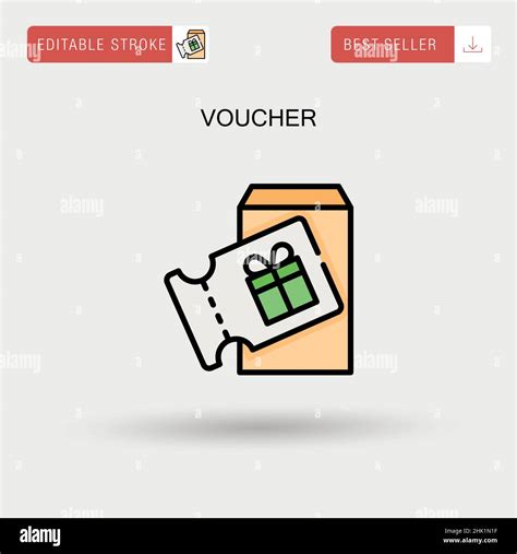 Voucher Simple Vector Icon Stock Vector Image And Art Alamy