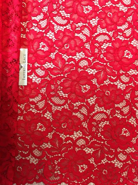 Red Guipure Lace Fabric Guipure Lace Lace Fabric From