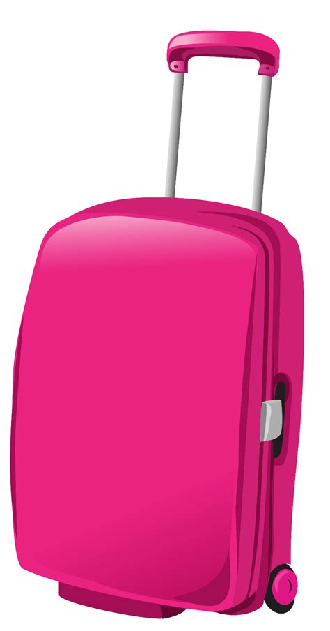 Pink Suitcase Png Png Image Collection