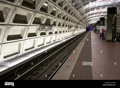 Metro Underground Train System At Pentagon Station Washington Dc Usa