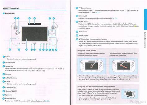 Wii U Instruction Manual Offers Detailed Diagrams Of Gamepad Pro