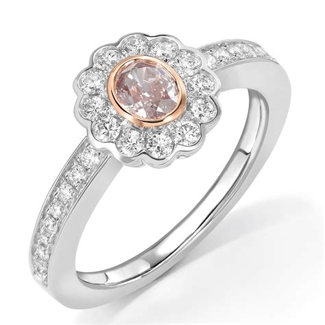 Natural Fancy Pink Diamond Cluster Ring The Diamond Trust