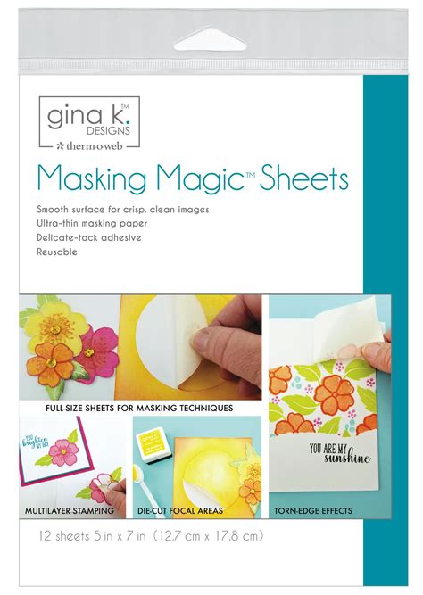 Gina K Designs Masking Magic Sheets 5x7 12pkg 000943181231