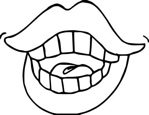 Lip Coloring Page