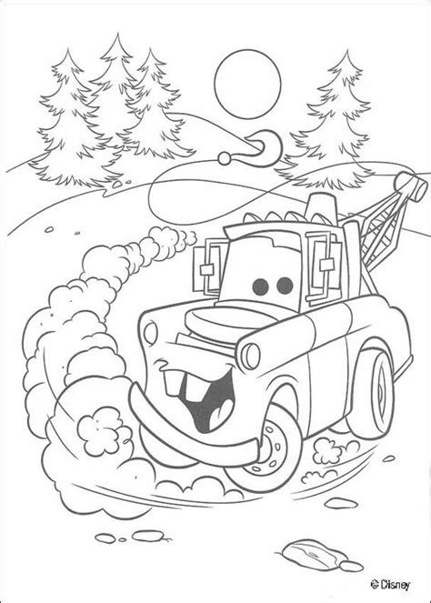 Cars, one of disney pixar cartoon movie. Mater coloring pages - Hellokids.com