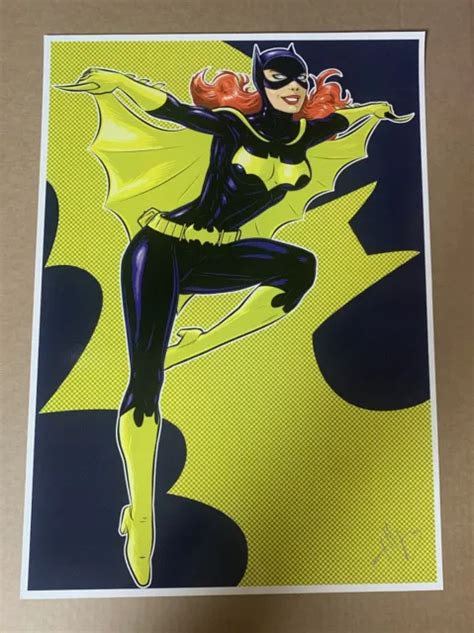 Batgirl 13x19 Art Print Poster Terry Huddleston Signed Dc Comics Batman