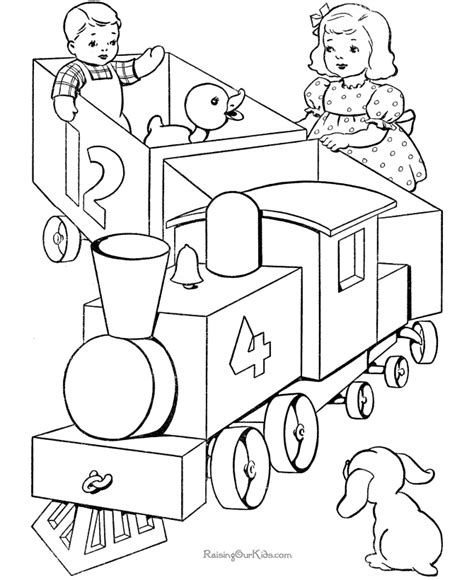 toy train coloring pages 012