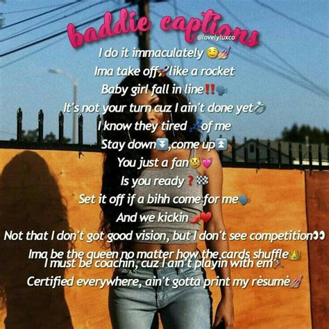 Baddie captions shared on we heart it. Pinterest: @kitty_slim☔ | Instagram quotes captions ...