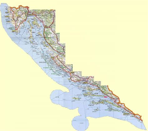 Mapa Chorvatsk Pob E Mapa Chorvatsk Ho Pob E A Ostrov Ji N Evropa Evropa