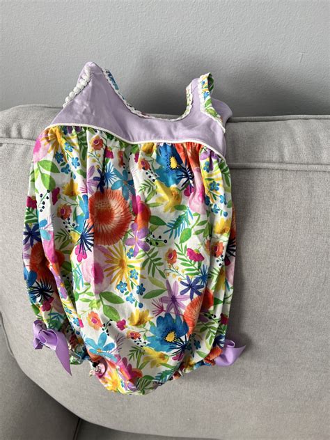 Ricrac And Ruffles Neon Floral Bubble