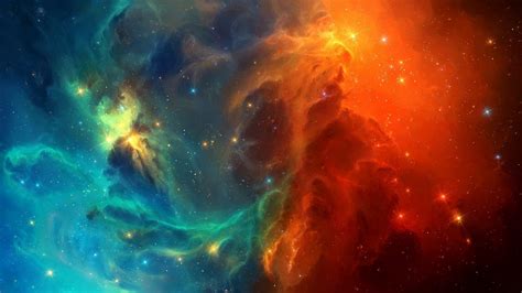 Download 1366x768 Space Colorful Nebula Galaxy Stars