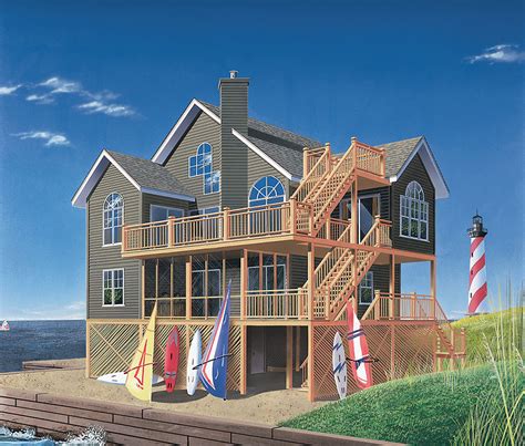 All Decked Out Coastal House Plans From Coastal Home Plans