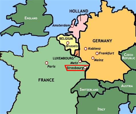 Info Germany France On Map Travel