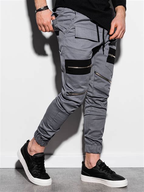 Mens Pants Joggers P708 Grey Modone Wholesale Clothing For Men