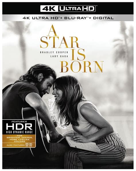 A star is born is a 2018 american musical romantic drama film produced and directed by bradley cooper (in his directorial debut) and written by cooper, eric roth and will fetters. A Star Is Born 4K Ultra HD Review, A Star Is Born (2018 ...